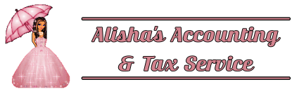 Alisha's Accounting Logo and Text